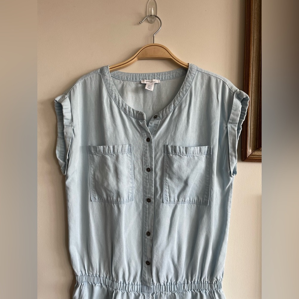 Daily Ritual || Light Blue Romper - Picture 5 of 7